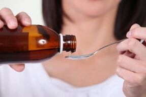 Hustesirup fir opzehalen ze fëmmen